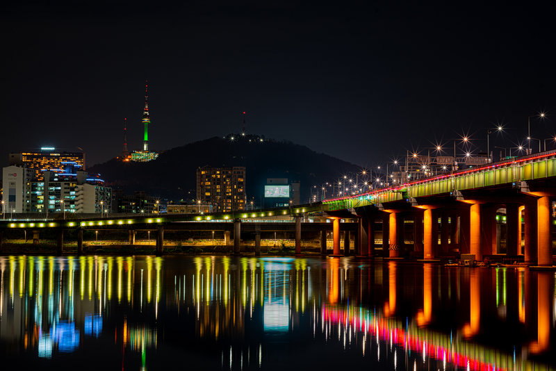 Namsan Tower from Hannam Bridge