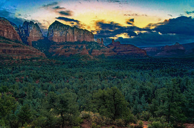 Dawn from the Cibola Pass Trail
