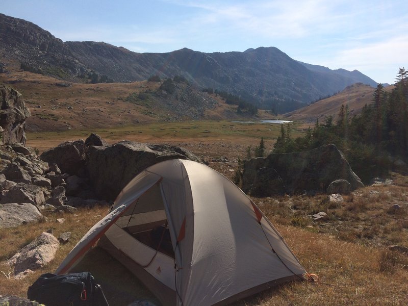 Camp at the base of Cloud Peak