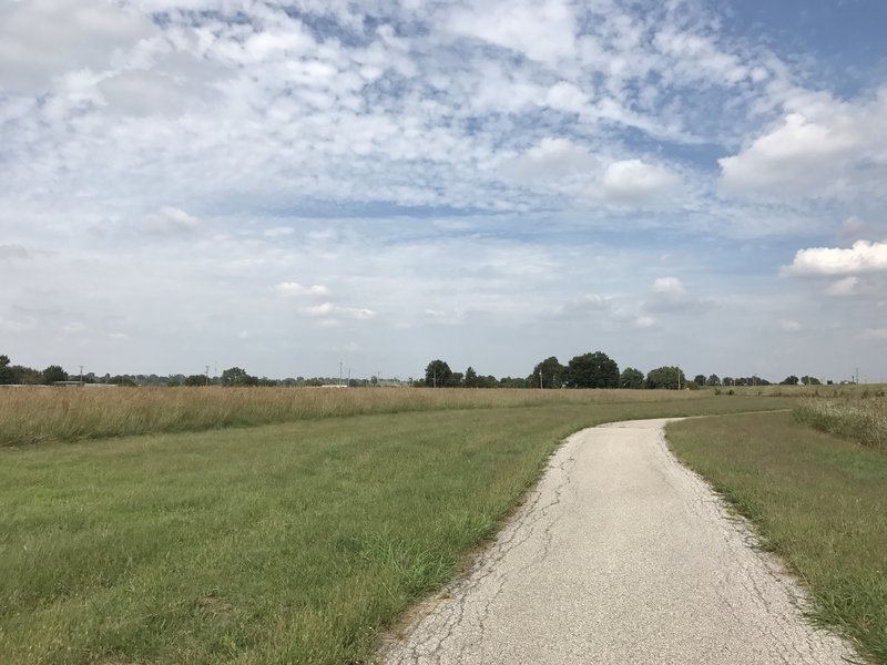 This is a nice path for kids completely away from cars.