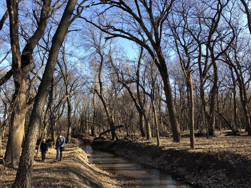 Hiking the spring creek trail