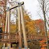 Grand Ravines Suspension Bridge – fall" by Mike Lozon. Courtesy of Ottawa County Parks & Recreation.
