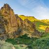 looking back at Leslie Gulch.