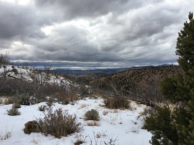 View down 6 Mile Canyon
