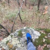 Careful along the bluff edges, the bluffs are sheer and mossy! This isn't a necessary part of the trail, I was a skip off trail in this picture.