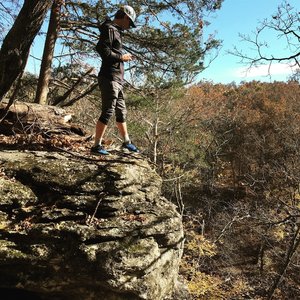 One of the many bluffs that are climbable!