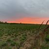 Blazing orange sunset along the Florida Trail