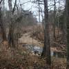 A small creek slightly off trail.