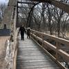 This bridge across the Cowskin Creek is the location of many family photos.