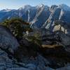 Snow-capped peaks near the summit