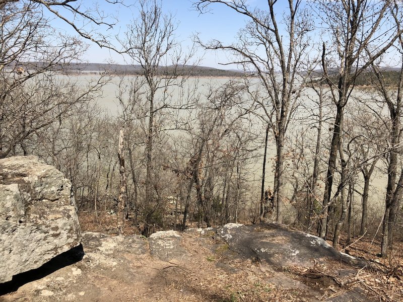 the overlook of the lake