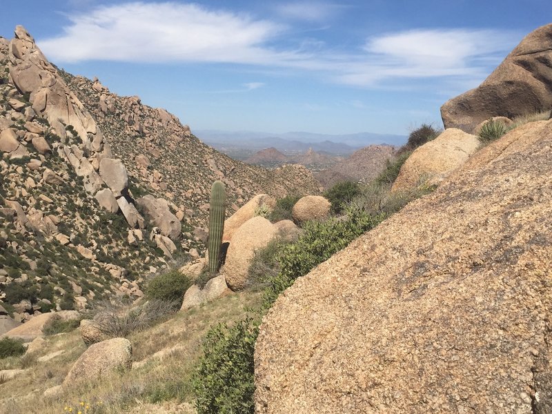 View north from near summit of Tom's Thumb.