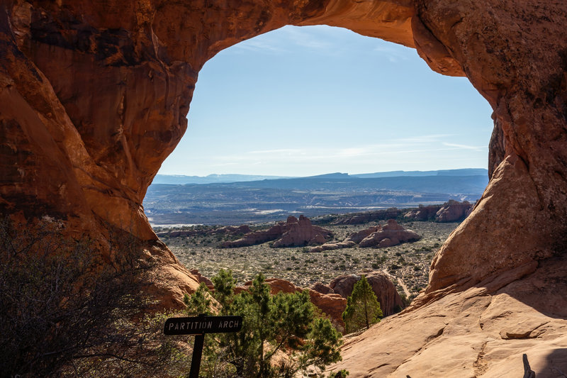 View through Partition Arch.