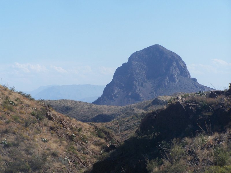 View of the "Elephant's Tusk" peak from the Dodson Trail.