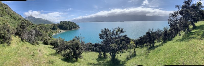 Overlooking Lake Wakatipu.