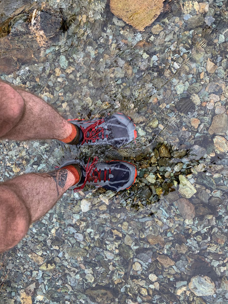 Crystal Clear stream crossings.