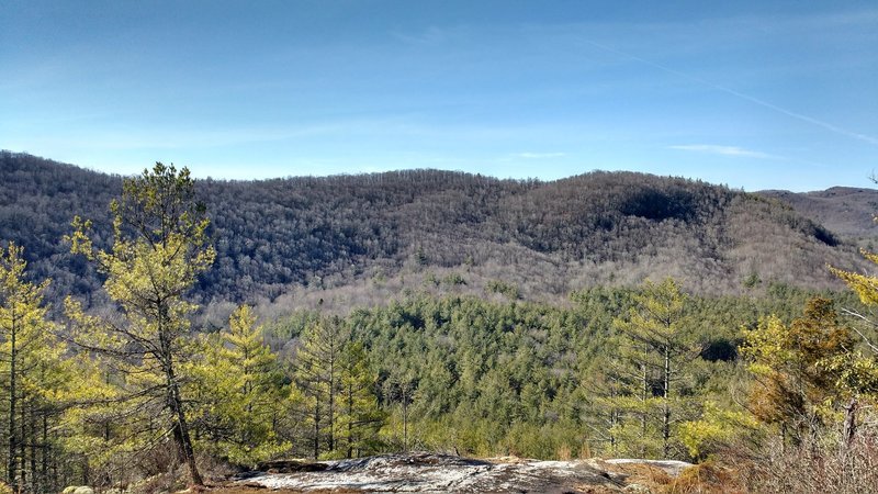 View from a top Little Green Mountain Trail.