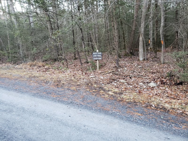 Trailhead on Birch Run Rd. Parking here or across bridge.