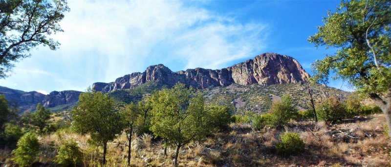 View from parking area at end of Miller Canyon road just before heading down the Miller Canyon Trail.