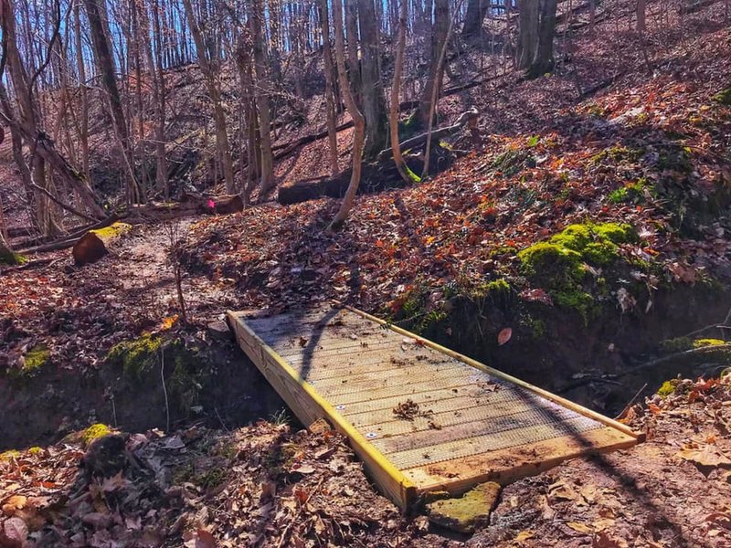 Small bridge before the trench.