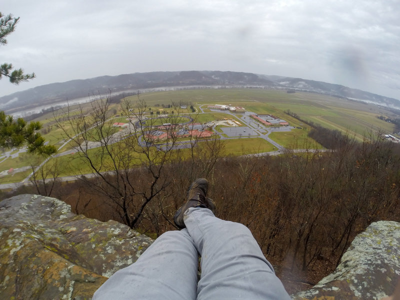 View of West Portsmouth schools from Raven Rock