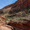 Upper Syncline Valley, just above the steep rocky ascent