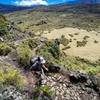 Once you start it can seem as there is no end to the rock switchbacks that dominate this trail.