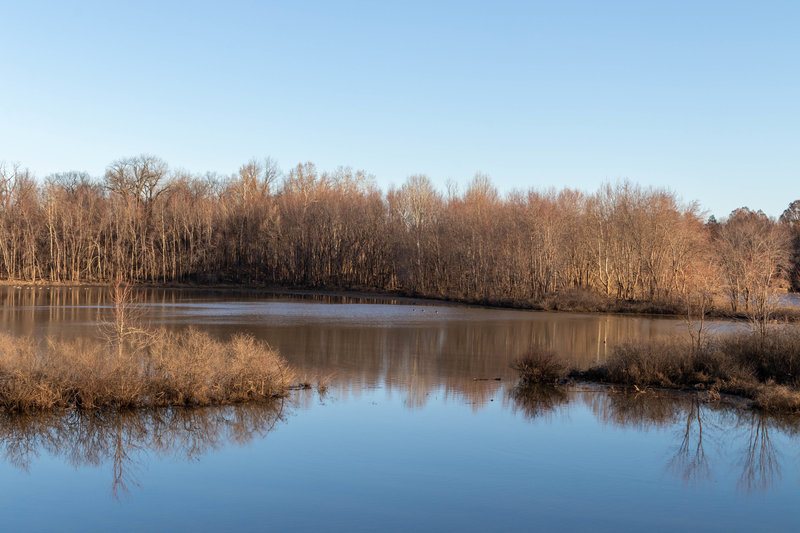 The main body of water at the end of the trail.