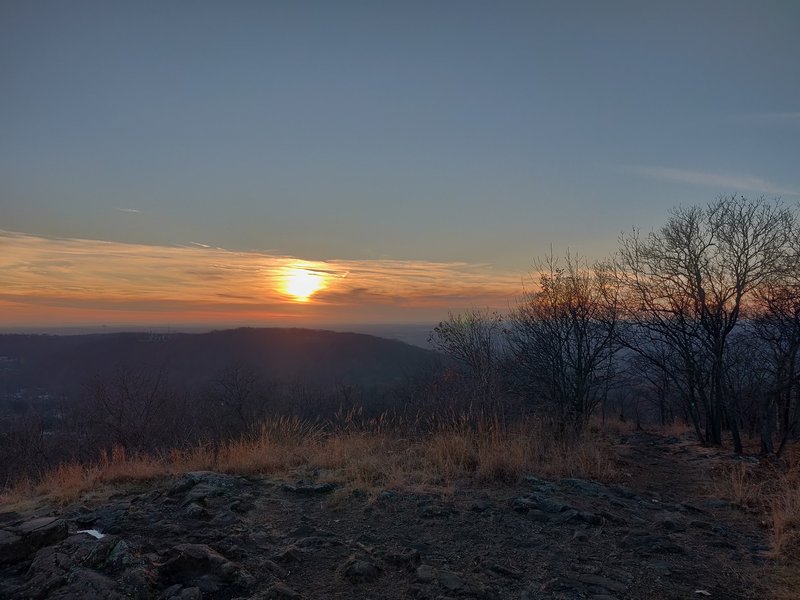 Sunset from the top of Hook Mt.