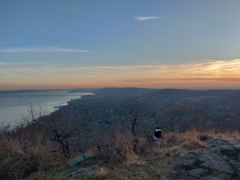 Village of Nyack from top of Hook Mt.