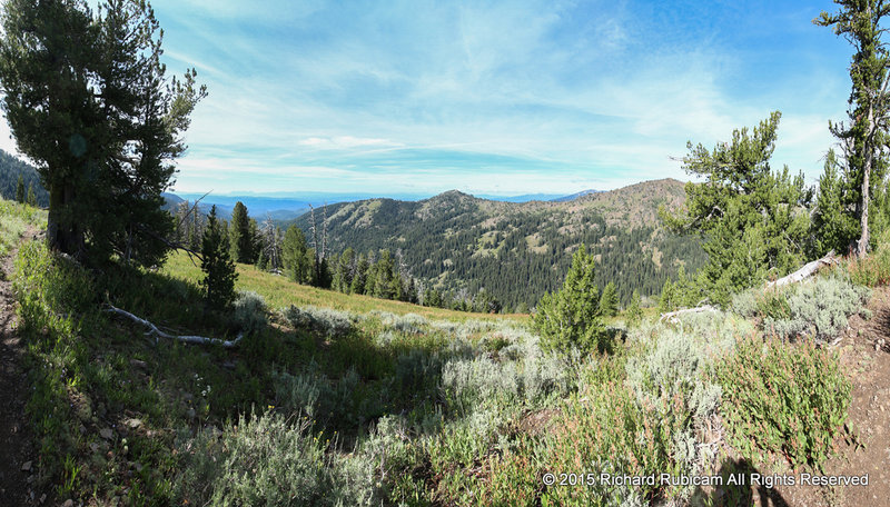 Since the trail closely follows the ridge, nice views are frequent.