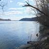 A view of the river from the greenway trail in susquehanna park