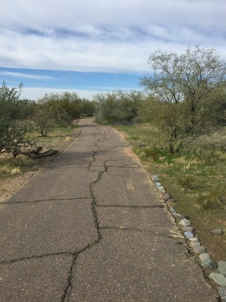 The paved trail