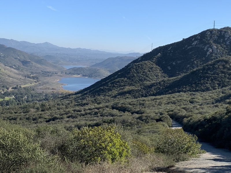 About a third of the way up the trail.