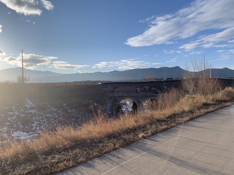 Scenic run along the creek