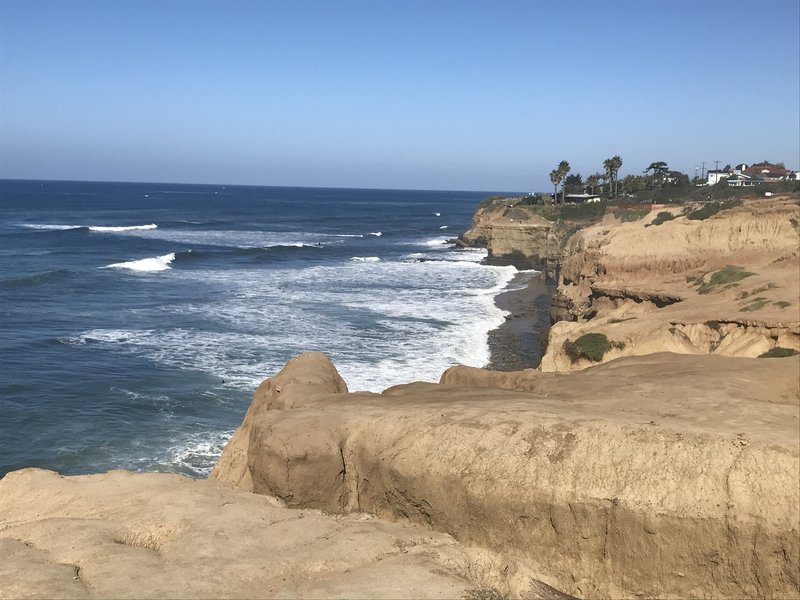 Great view of the cliffs from the edge of the trail point!