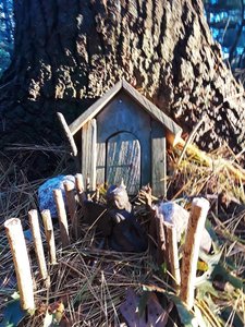 Fairy Houses can be viewed on this section of the trail.