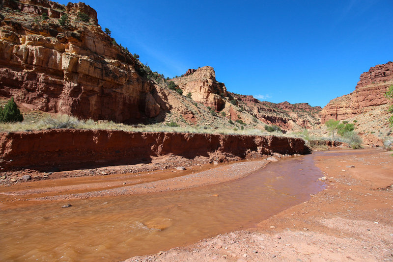 Not far from entering Sulphur Creek