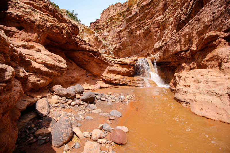 Expect down climbs next to every waterfall.