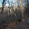 Old acqueduct and view of Walnut Ln from below on the Wissahickon trails.