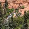 From a distance you can see more of the cascade of Cascade Falls