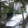 A rock arch/cave next to Triple Falls