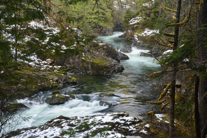 A selection of the rapids/cascades along Santiam River