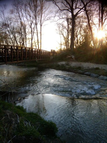 Bridge crossing Cane Creek.