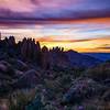 Dawn from the top of Flatiron Trail