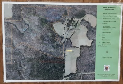 Map of Seven Mile Creek Natural Area