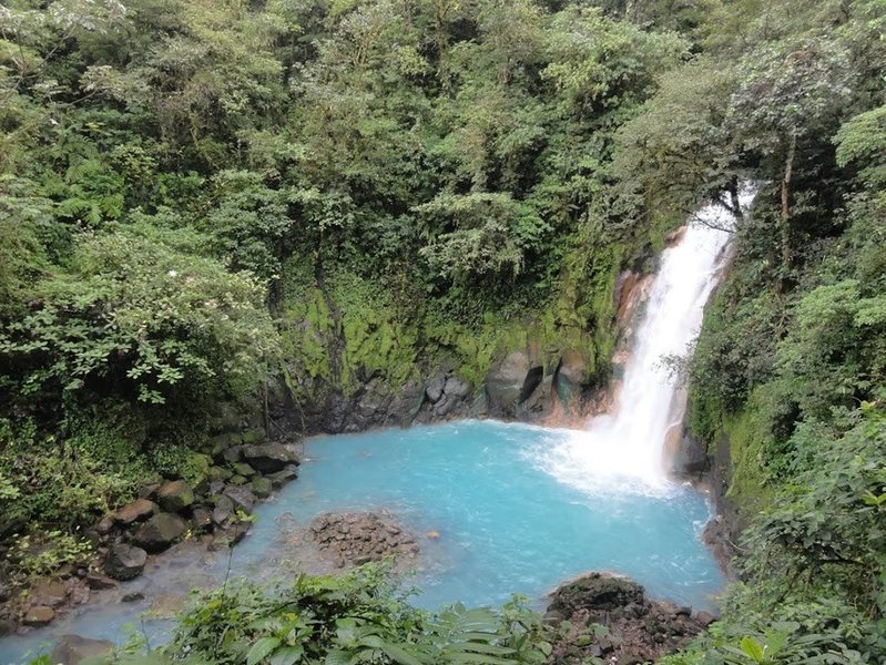 Blue waters of the Celeste River