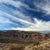 Pinto Peak (with snow) from the old mine trail