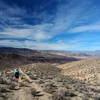 Descending the old Saddle Rock Mine road