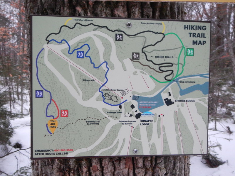 Trail Map for Adventure Park Trails